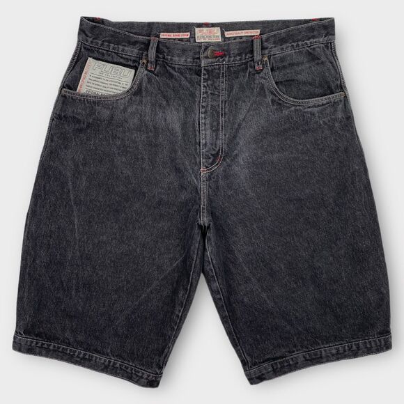 FUBU Other - VINTAGE Fubu Jean Shorts Mens 40 Baggy Denim Relaxed Skater Grunge Y2K Hip Hop